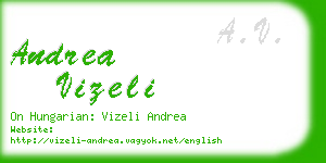 andrea vizeli business card